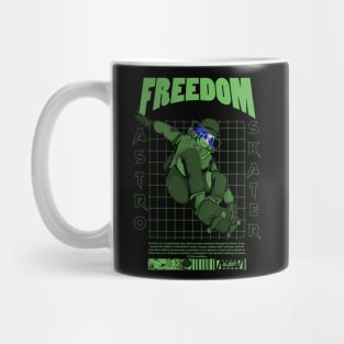 Brutalism Astro Skater Mug